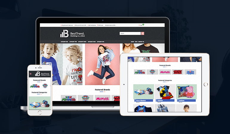 ecommerce website design, ecommerce website template