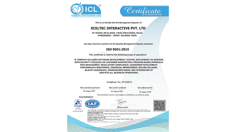 XCELTEC INTERACTIVE- 9001 XCELTEC INTERACTIVE- 9001